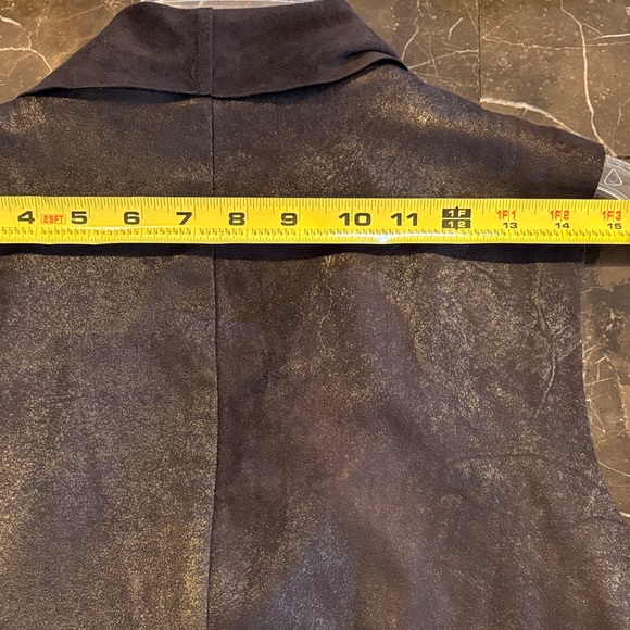 Calvin Klein Black Waterfall Moto Vest - Picture 11 of 12